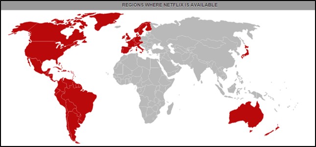 Netflix regions
